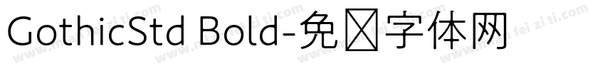 GothicStd Bold字体转换
